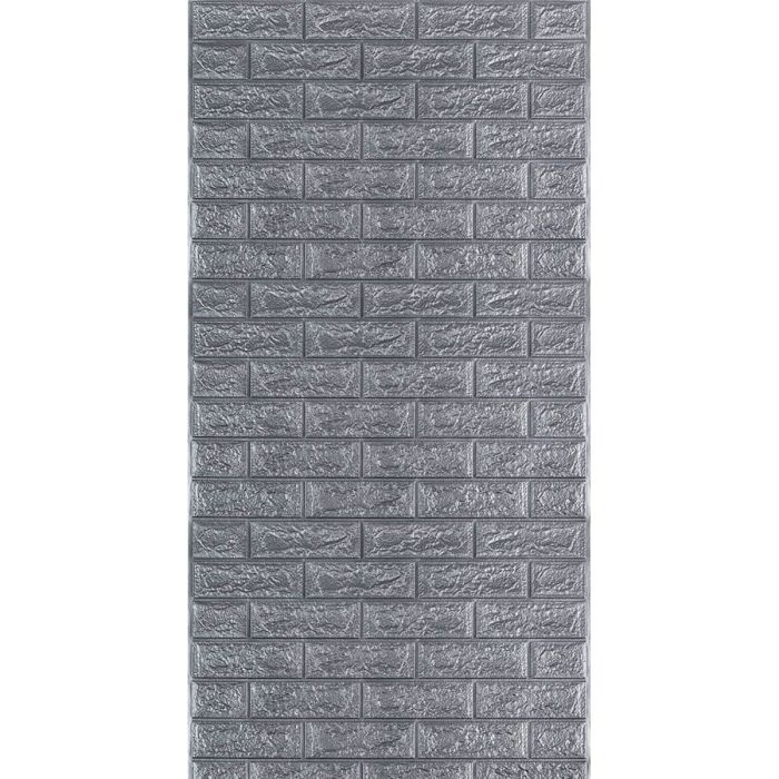 R017-2 Панель стеновая в рулоне 3D 700мм*3,08м*2мм серый кирпич (D) SW-00002535