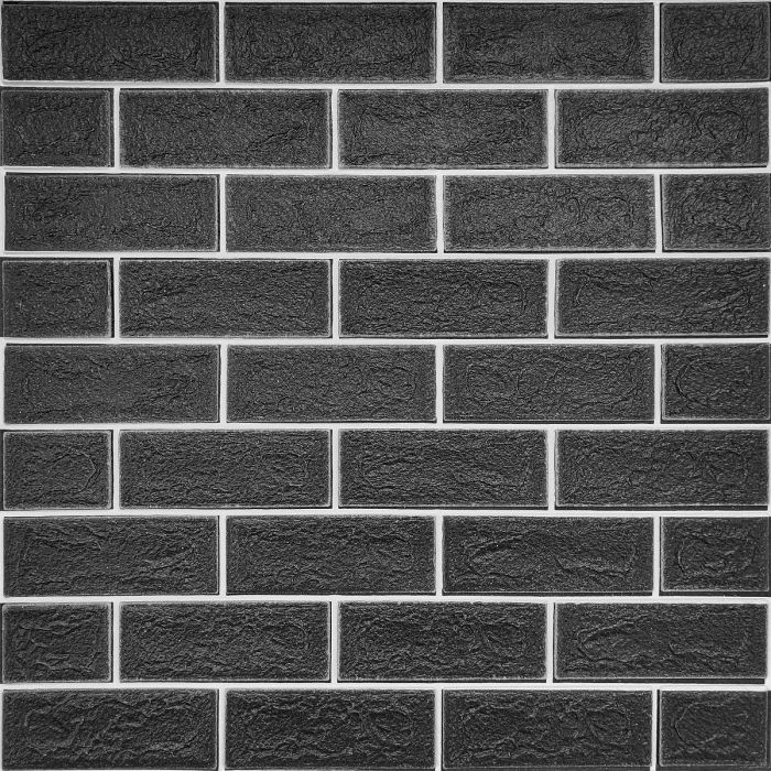 Панель стеновая 3D NEW CULTURAL WALL 70*70cm*5mm BLACK+WHITE (D) SW-00001503