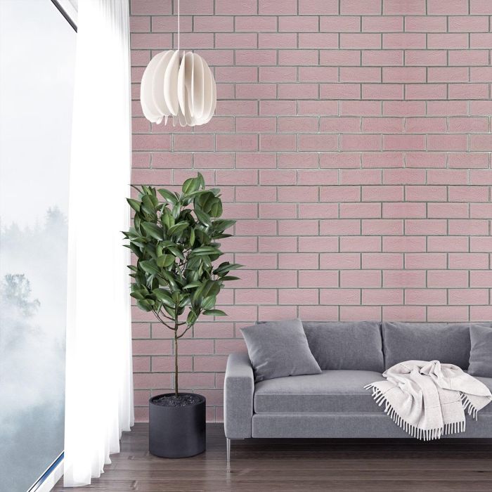 Панель стеновая 3D NEW CULTURAL WALL 70*70cm*4mm PINK+SILVER (D) SW-00001501