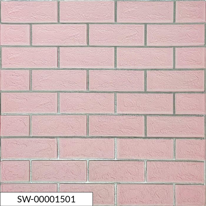 Панель стеновая 3D NEW CULTURAL WALL 70*70cm*4mm PINK+SILVER (D) SW-00001501