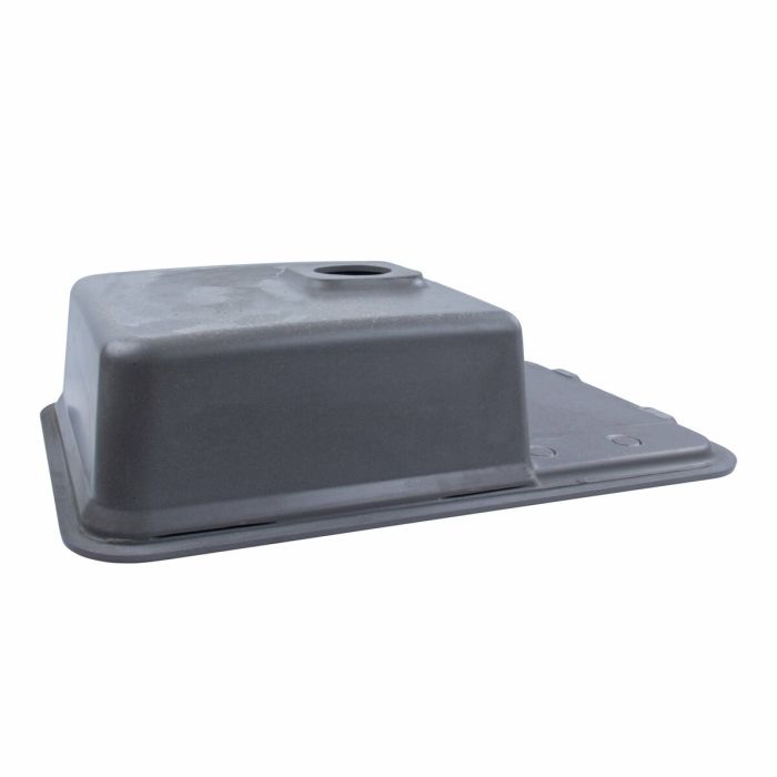 Гранитная мойка для кухни Platinum 7850 CUBE матовая Серый муссон, R