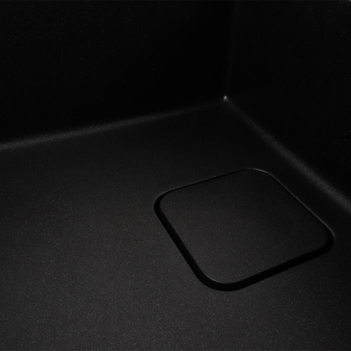 Гранитная мойка для кухни Platinum 7850 CUBE матовый Морион
