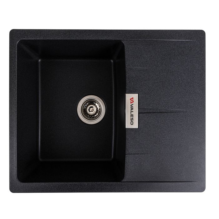 Гранитная мойка для кухни VALESO 6250 ZIRKONE матовый Карбон