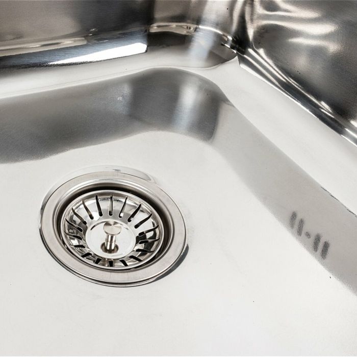 Кухонная мойка из нержавеющей стали Platinum 8060 L ПОЛИРОВКА (0,7/160 мм)