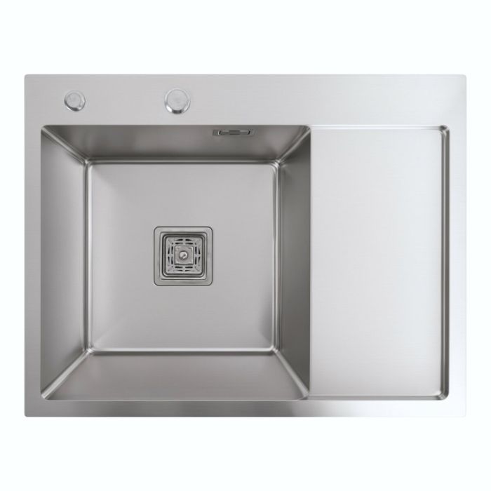 Мойка Platinum Handmade 650x500x230 L нержавеющая сталь (квадратный сифон 3,0/1,0)