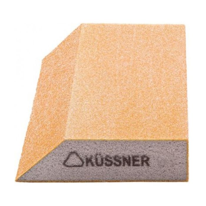 Шлифовальный брусок трапеция губка Kussner Soft P40 эластичный 125x90x25