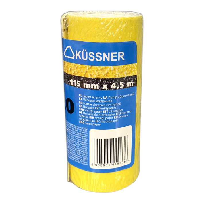 Наждачная бумага Kussner PS 30, 120, мини-рулон 115 мм x 4,5 м