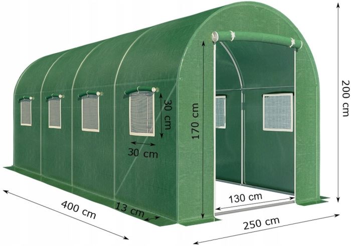 Парник, теплица 10 м² (400 x 250см) Garden Line Польша