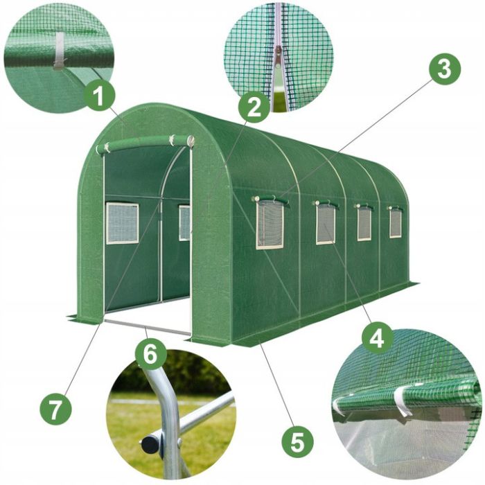 Теплица парник 10 м² (400 x 250см) GREENHOUSE Польша