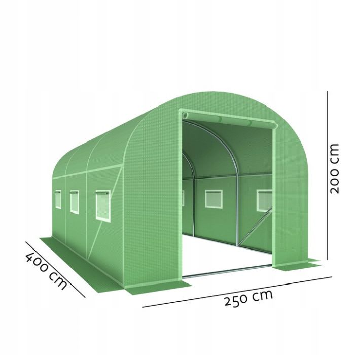 Парник, теплица (400 x 250см) 10 m² Kontrast Польша