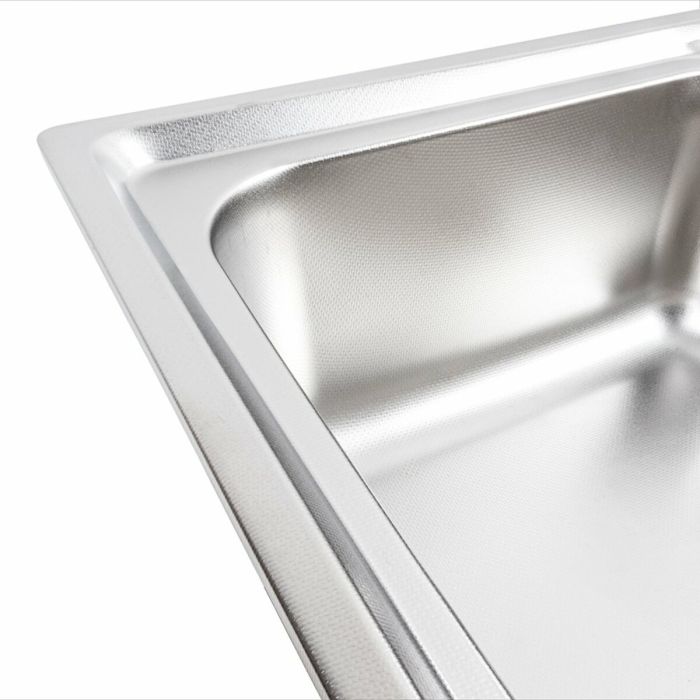 Кухонная мойка из нержавеющей стали Platinum ДЕКОР 5845 (0,8/180 мм), L