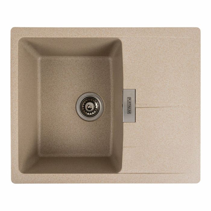 Гранитная мойка для кухни Platinum 6250 ZIRKONE матовый Сафари, L