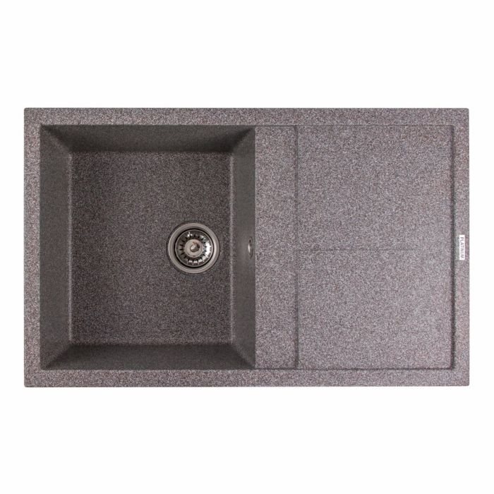 Гранитная мойка для кухни Platinum 7950 Selena матовая Микс, L