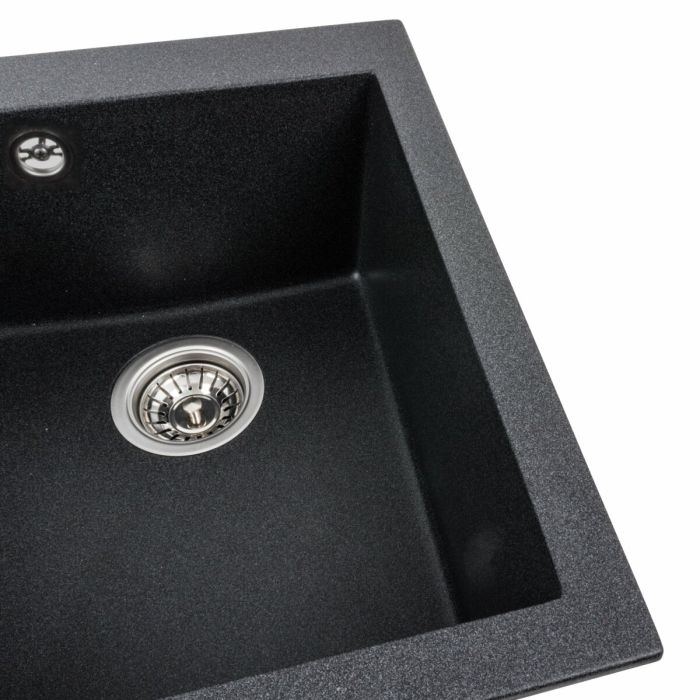 Гранитная мойка для кухни Platinum 4150 SOKIL матовый Карбон