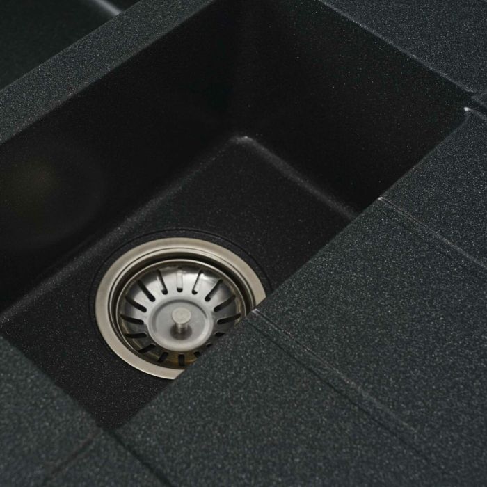 Гранитная мойка для кухни Platinum 7850W TOSKANA матовая Антрацит, L