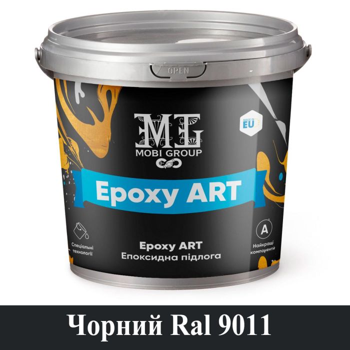 Епоксидна наливна підлога Epoxy ART 10 кг Чорний