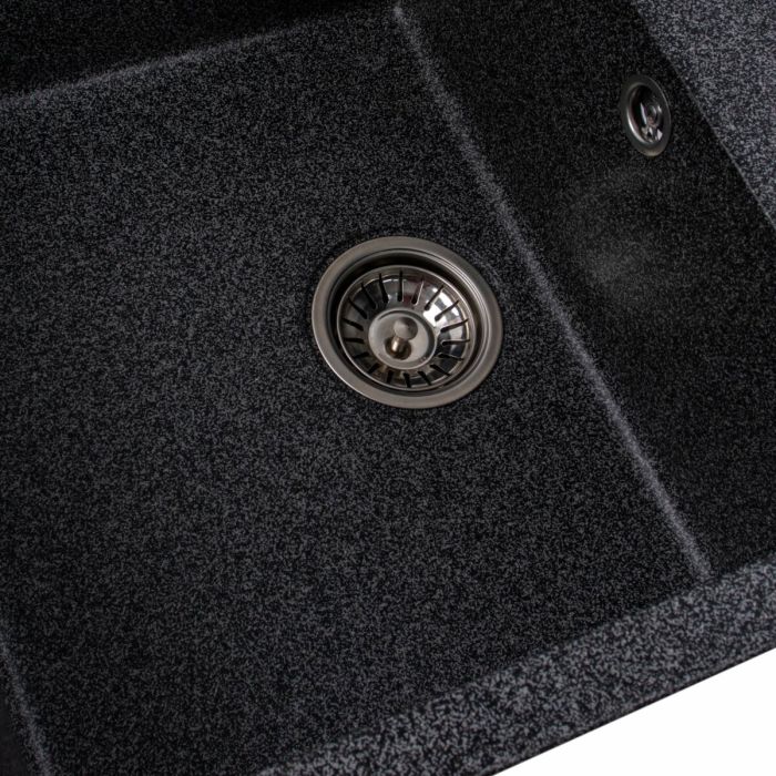 Гранітне миття для кухні Platinum 7950 Selena матова Графіт, L