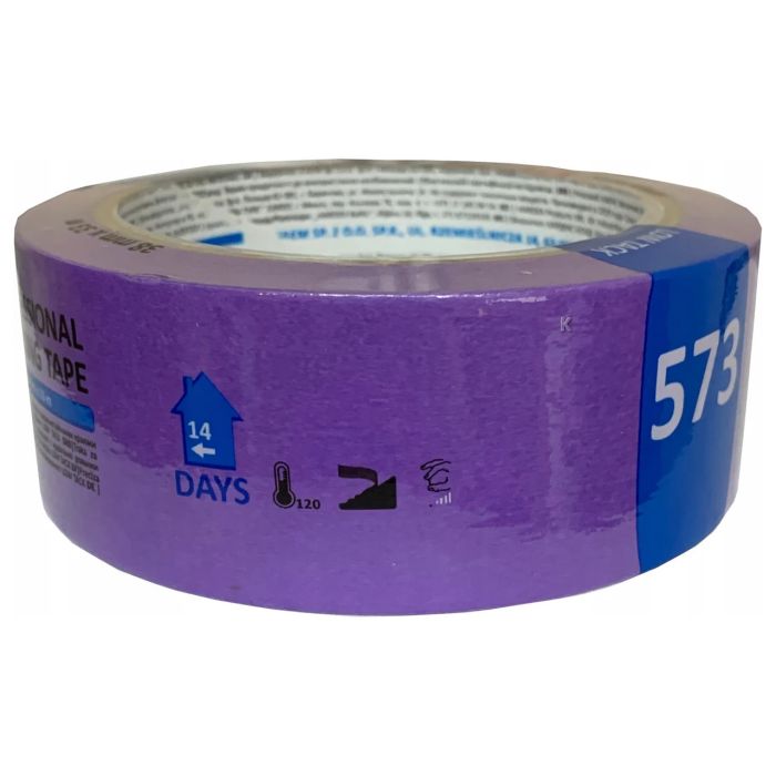 Стрічка малярська Scley *573* для делікатних та чутливих поверхонь 38 мм x 33 м