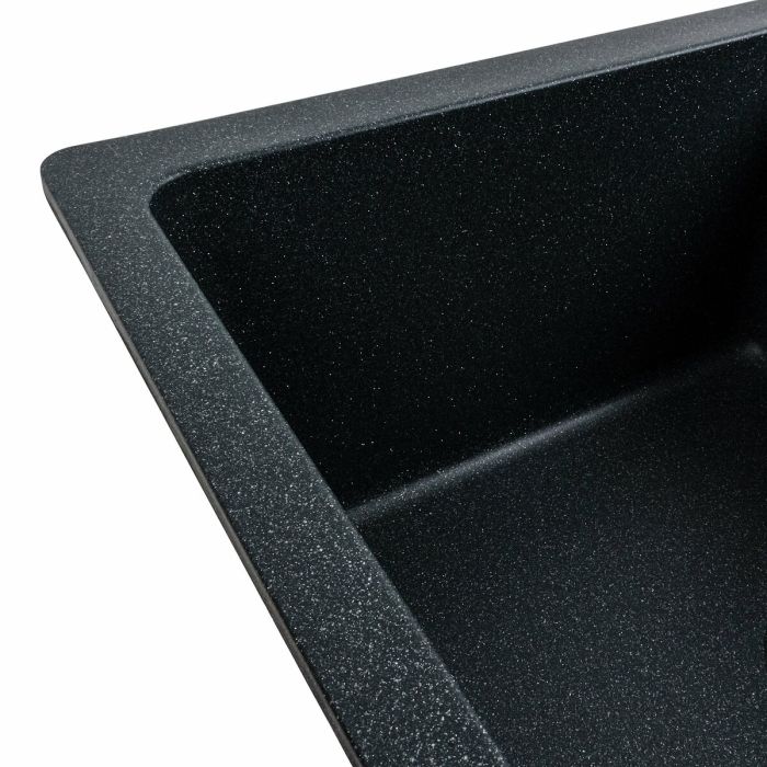 Гранитная мойка для кухни Platinum 6250 ZIRKONE матовый Антрацит