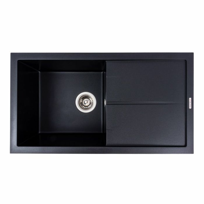 Гранітне миття для кухні VALESO 7843 SOLID матовий Чорний