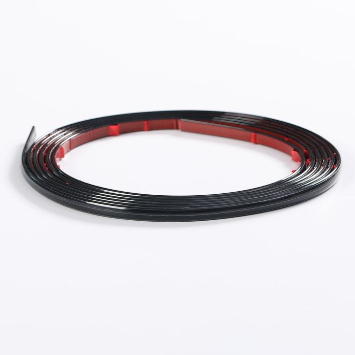 D-подібний молдинг 3m*8mm*4mm ЧОРНИЙ (D) SW-00001553