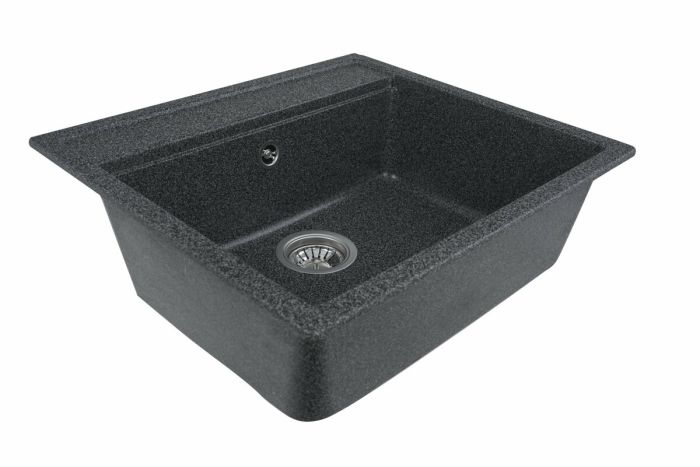 Гранитная мойка для кухни Platinum 5751 NIKA глянец Графит