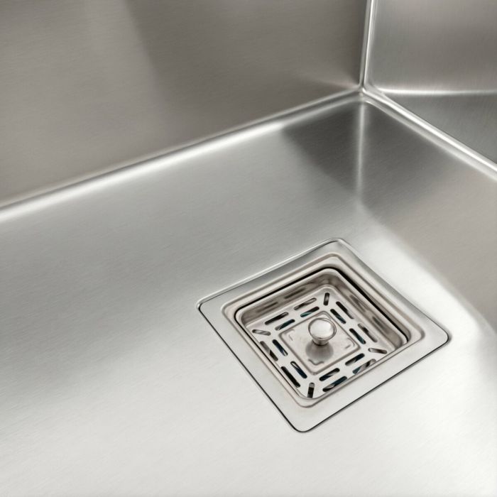 Кухонная мойка Platinum Handmade нержавейка 78*50 L (одно отверстие, квадратный сифон, 3,0/1,0 мм)