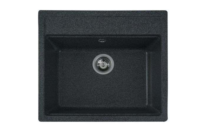 Гранитная мойка для кухни Platinum 5751 NIKA глянец Графит