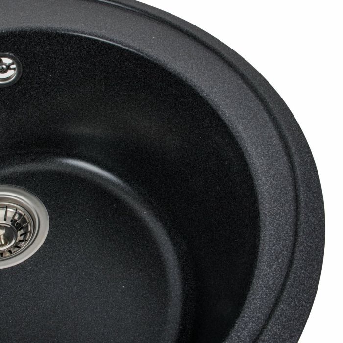 Гранітне миття для кухні VALESO 510 LUNA матовий Карбон