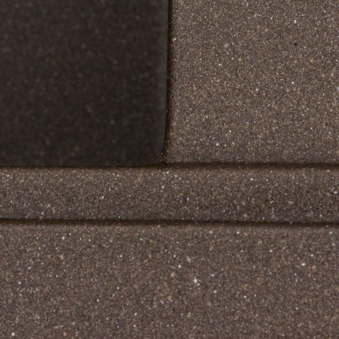 Гранитная мойка для кухни Platinum 7950 AZURIT матовая Темная скала