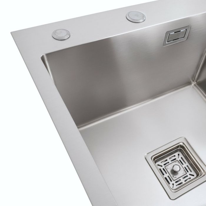 Мойка Platinum Handmade 650x500x230 L нержавеющая сталь (квадратный сифон 3,0/1,0)