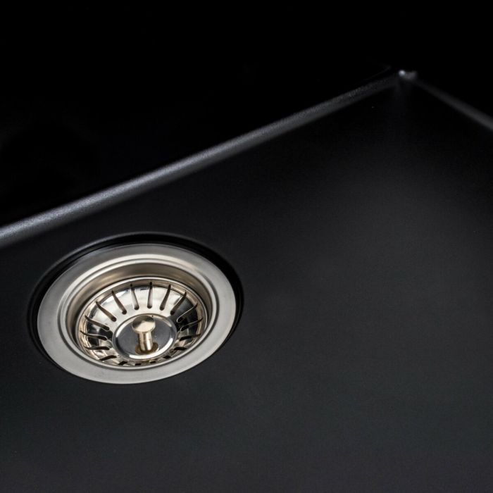 Гранітне миття для кухні Platinum 7850 Bogema матова (чорна), ЦЕНТР