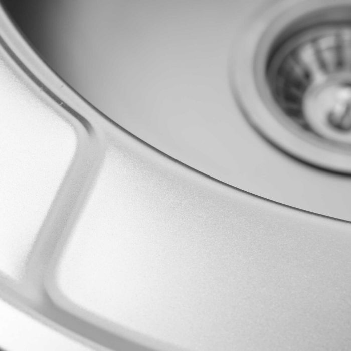 Кухонная мойка из нержавеющей стали Platinum САТИН 450 (0,6/170 мм)