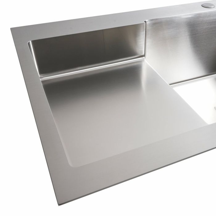 Кухонная мойка 78*50С R нержавейка Platinum Handmade (углубленная полка, 3.0/1.0 мм)