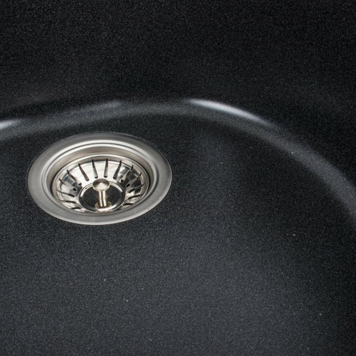Гранітне миття для кухні VALESO 510 LUNA матовий Карбон