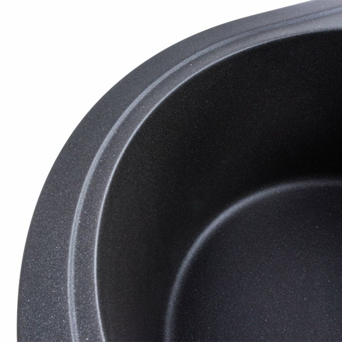 Гранитная мойка для кухни Platinum 5847 ONYX матовый Морион