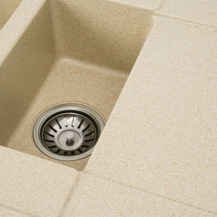 Гранітне миття для кухні VALESO 7850W TOSKANA матова Сафарі