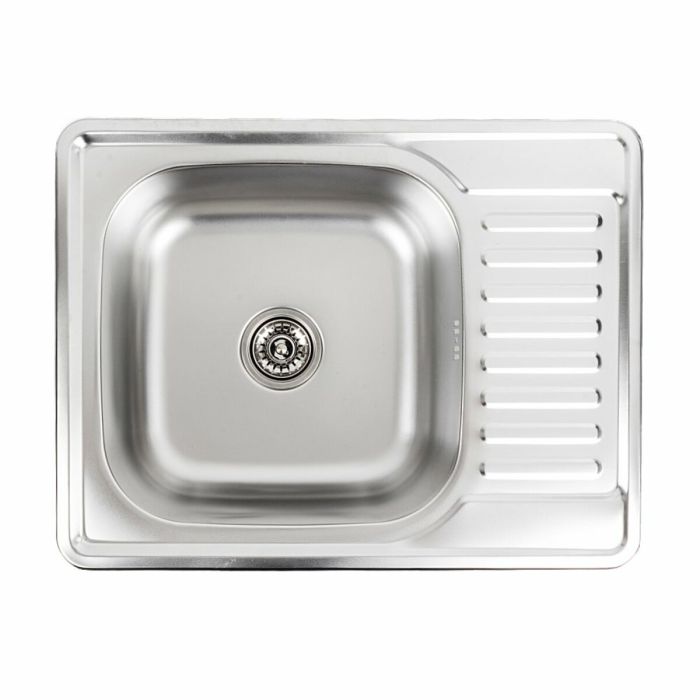Кухонная мойка из нержавеющей стали Platinum ДЕКОР 6550 (0,8/180 мм), L