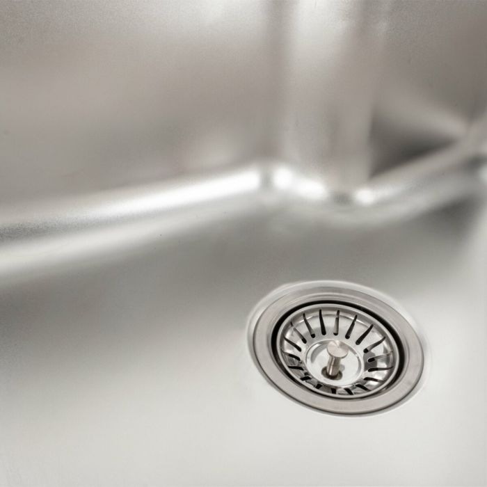 Кухонная мойка из нержавеющей стали Platinum САТИН 5845 (0,8/180 мм), R