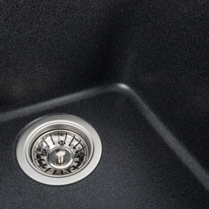 Гранитная мойка для кухни Platinum 4050 KORRADO матовая Карбон