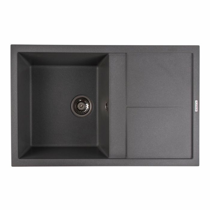 Гранитная мойка для кухни Platinum 7950 Selena матовая Серый муссон, R
