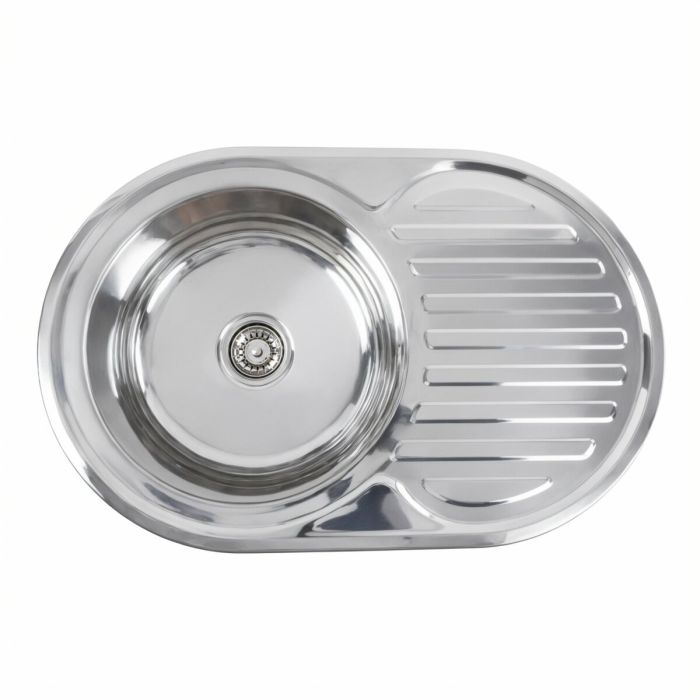 Кухонная мойка из нержавеющей стали Platinum 7750 ПОЛИРОВКА (0,8/180 мм), L