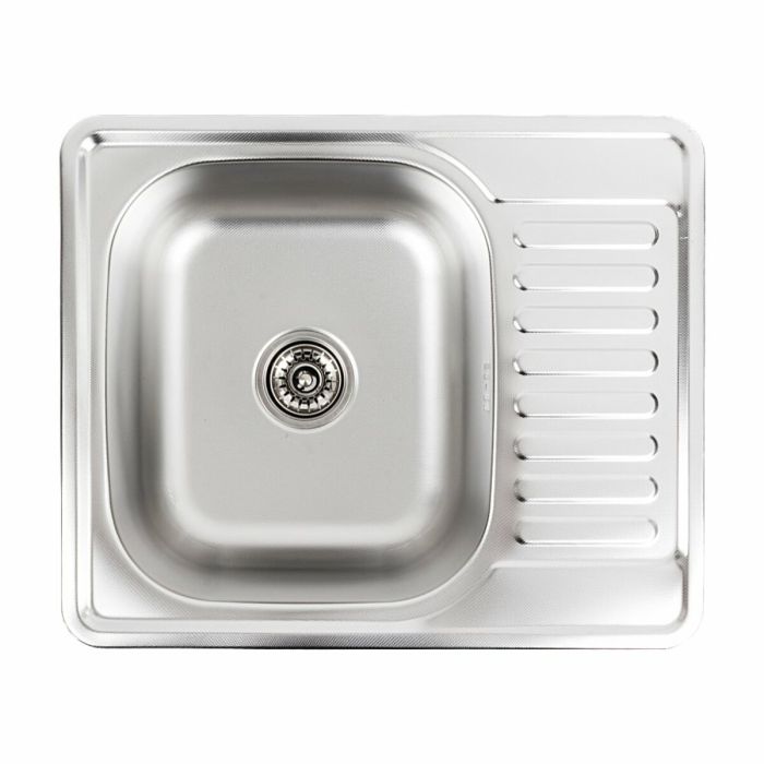 Кухонная мойка из нержавеющей стали Platinum 5848 ДЕКОР (0,8 /180 мм), R