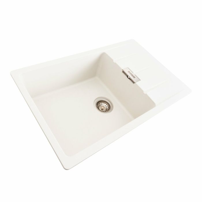 Гранитная мойка для кухни Platinum 7850 ROMA матовая (белая), L