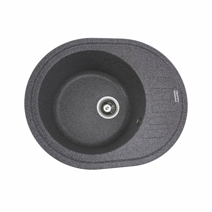 Гранитная мойка для кухни Platinum 6250 SOUL матовая Микс, L