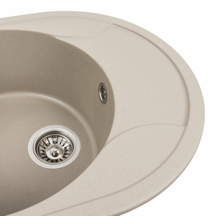Гранитная мойка для кухни Platinum 5847 ONYX матовый Титан, L