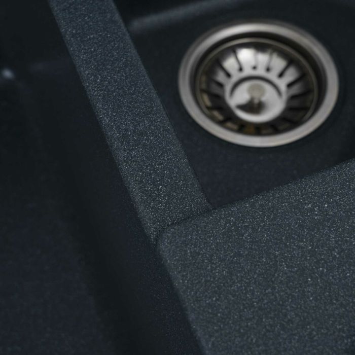 Гранітне миття для кухні Platinum 9950 PANDORA матова Антрацит
