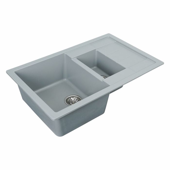 Гранітне миття для кухні VALESO 7850W TOSKANA матова Сірий металік, R