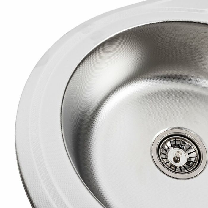Кухонная мойка из нержавеющей стали Platinum ДЕКОР 7750 (0,8/180 мм)