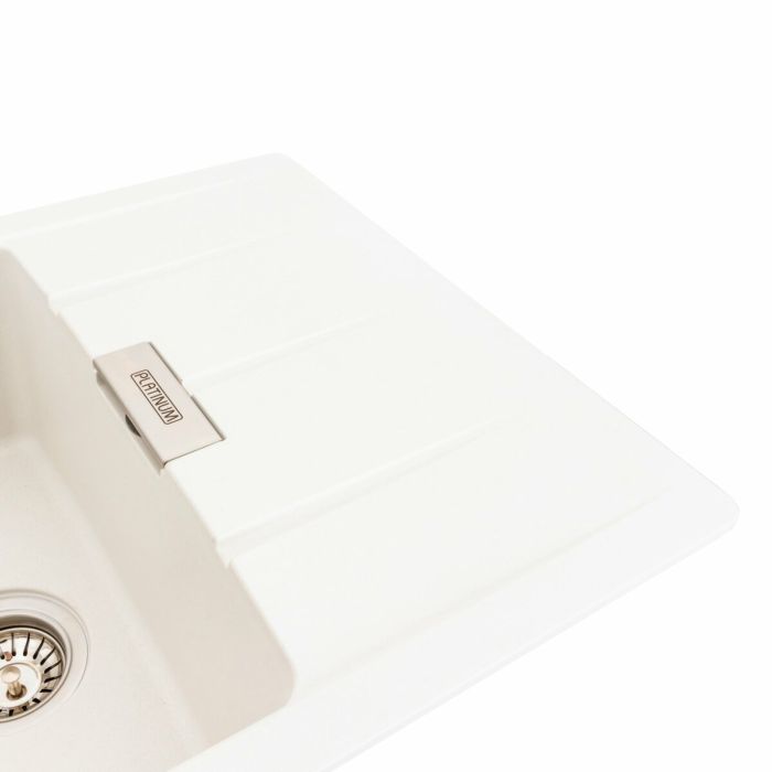 Гранитная мойка для кухни Platinum 7850 ROMA матовая (белая), L